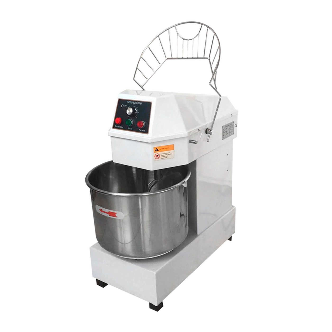 Amasadora De Espiral De 80L Doble Reloj De Tiempo Y 2 Velocidades