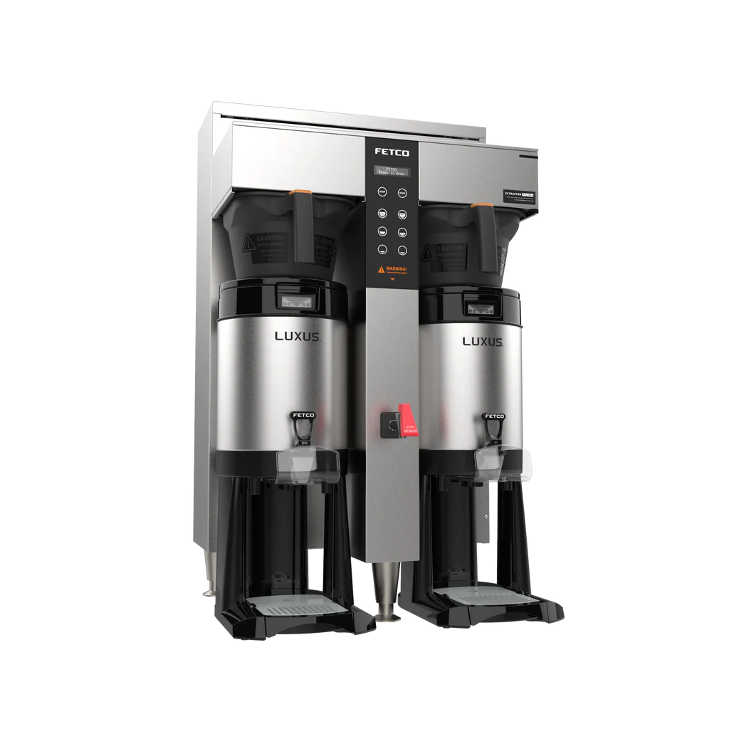 Cafetera Plus Twin Produccion 481 tazas x hra (8oz) a 220V No inlcuye filtros y dispensador
