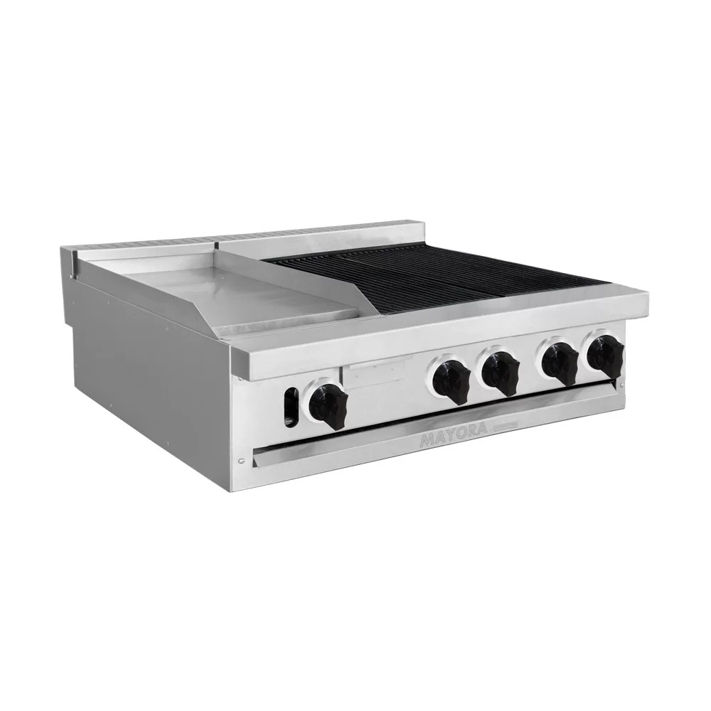 Estufa Modular Triple Plancha + 4 Quemadores