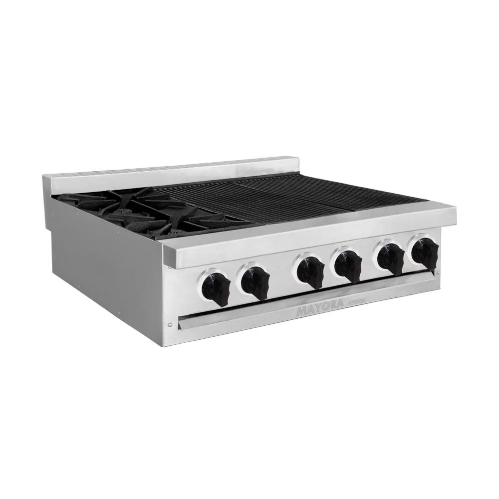 Estufa Modula Triple 2 Quemadores + Asador