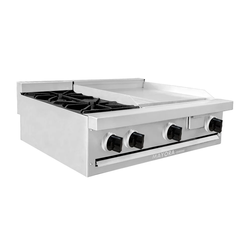 Estufa Modula Triple 2 Quemadores + Plancha