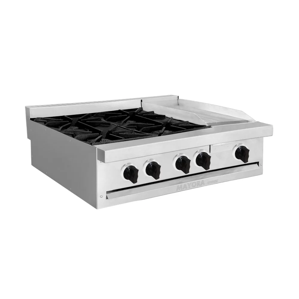 Estufa Modula Triple 4 Quemadores + Plancha