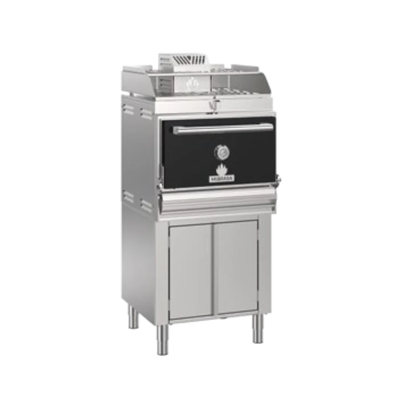Horno Mibrasa con Armario Bajo Y Soporte de Bandejas 110 Vertical (incluye parrilla,pinzas, atizador, pala y cepillo)
