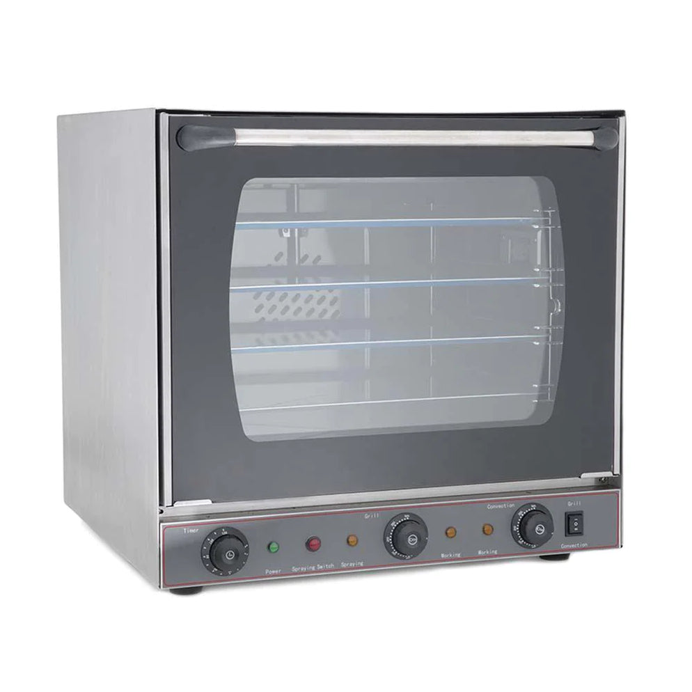 Horno Eléctrico De Convección Con Vapor Y Resistencia Superior 4 Charolas 220V