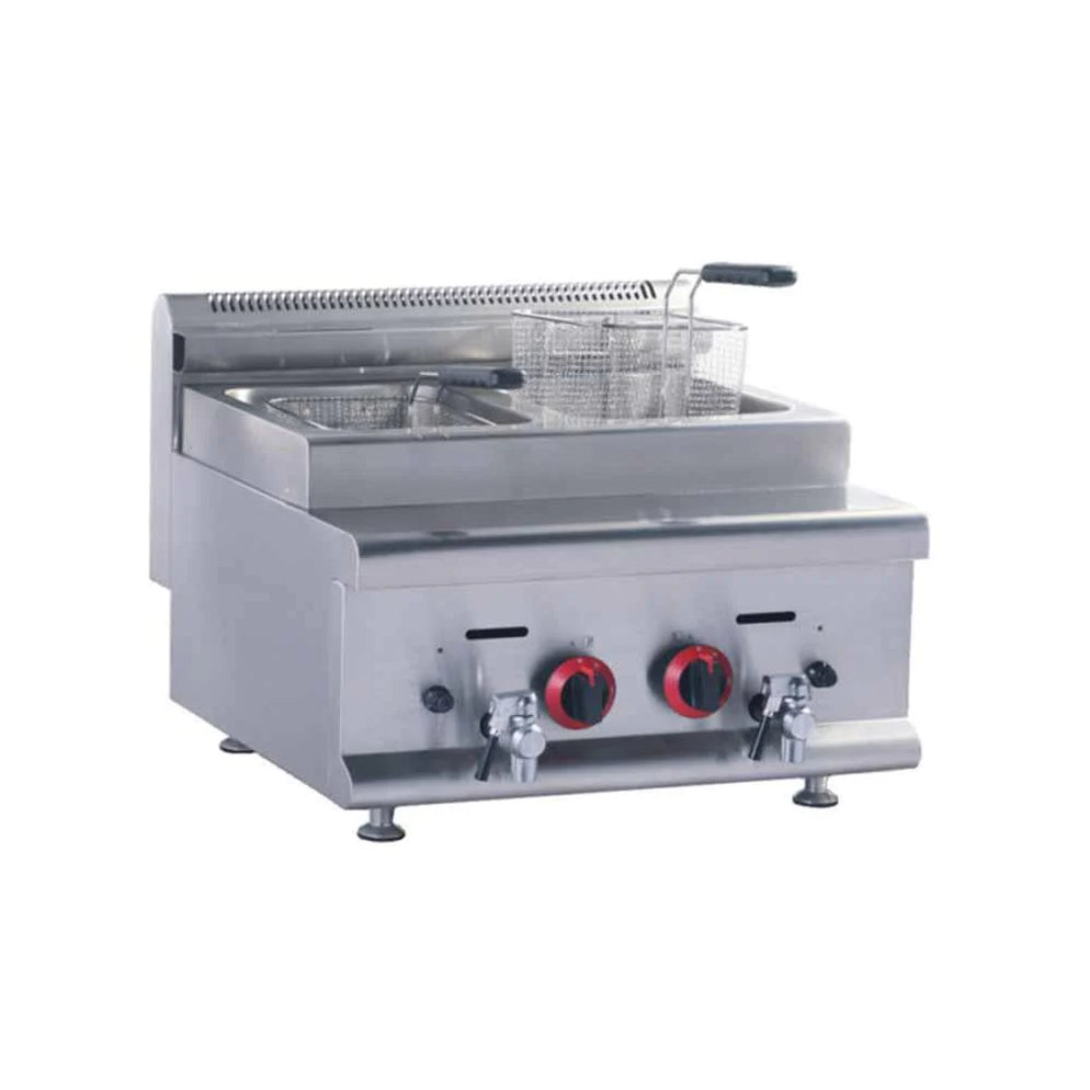 Freidora Modular De 2 Tinas A Gas De 8 L