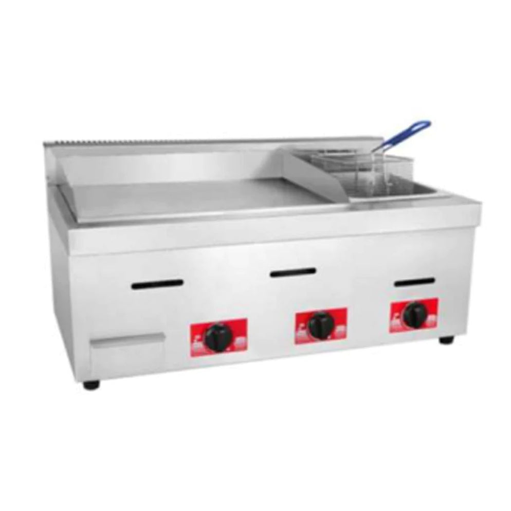 Plancha Grill Lisa Con Freidora A Gas
