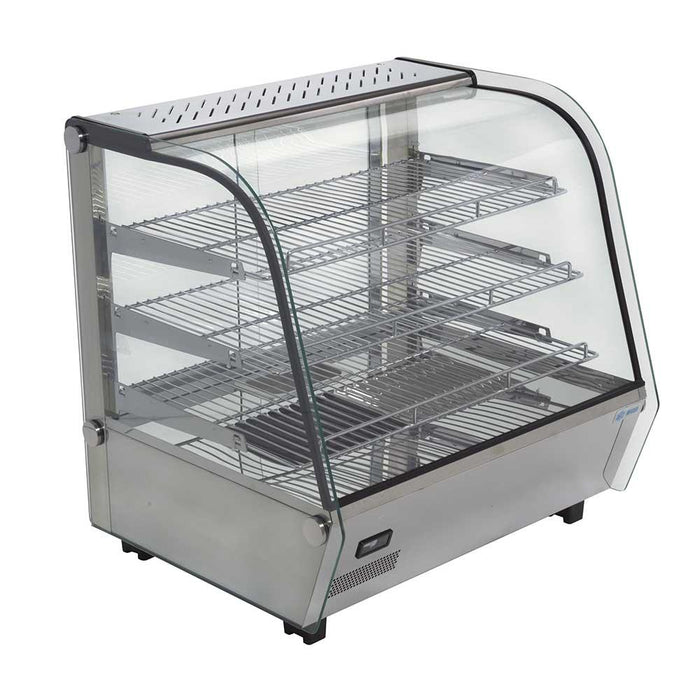 Vitrina Caliente Sobre Mostrador Capacidad De 120L Con 2 Niveles