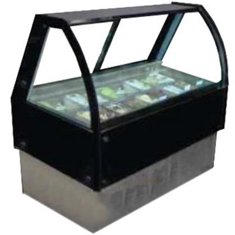 VHM-16 Vitrina Para Helados Tipo Italiano 16 Insertos 220V