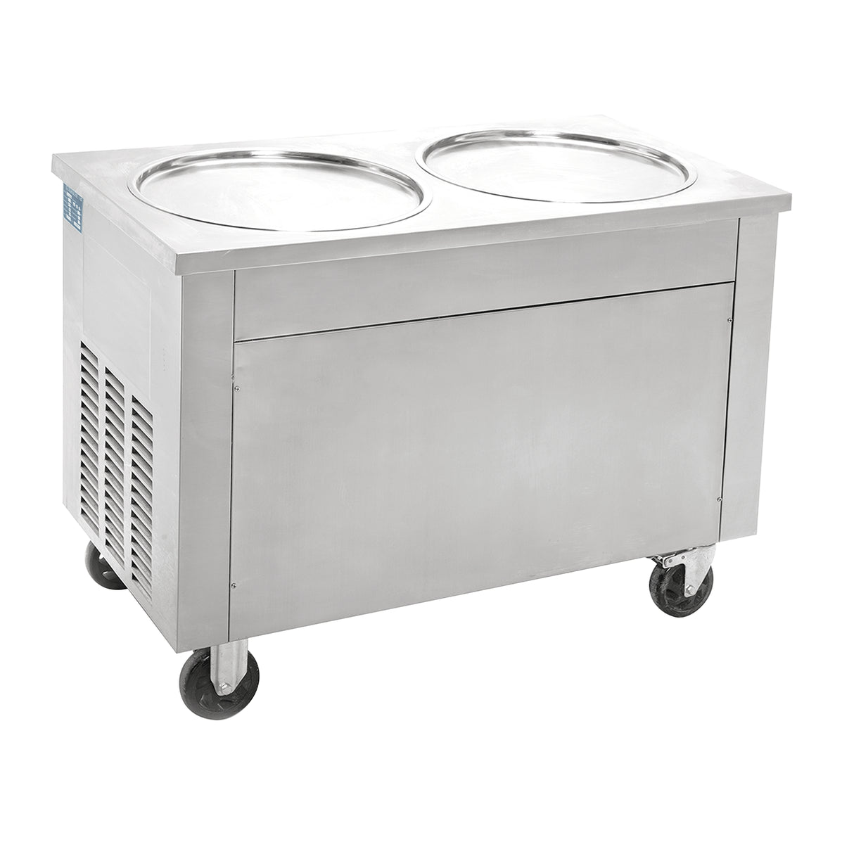 Máquina Productora De Helado Frito De 2 Tinas