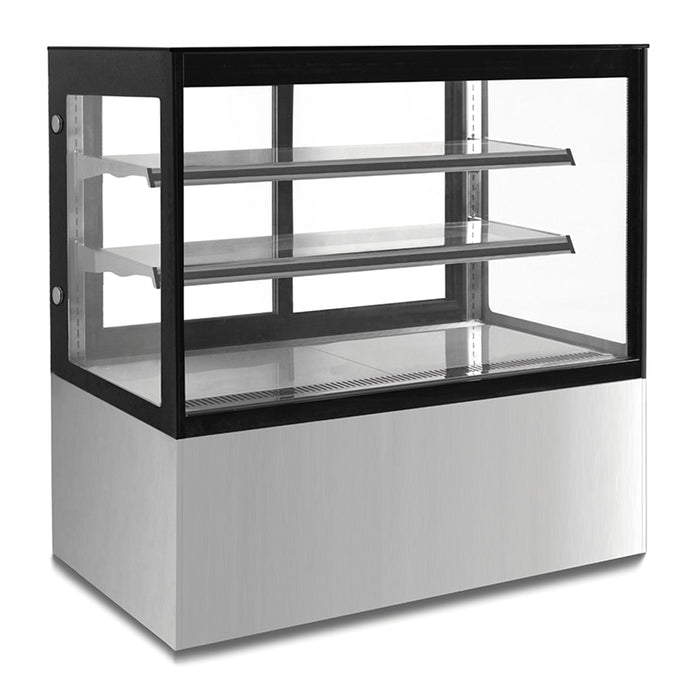 Vitrina Exhibidora De Cristal Recto Capacidad De 530 L