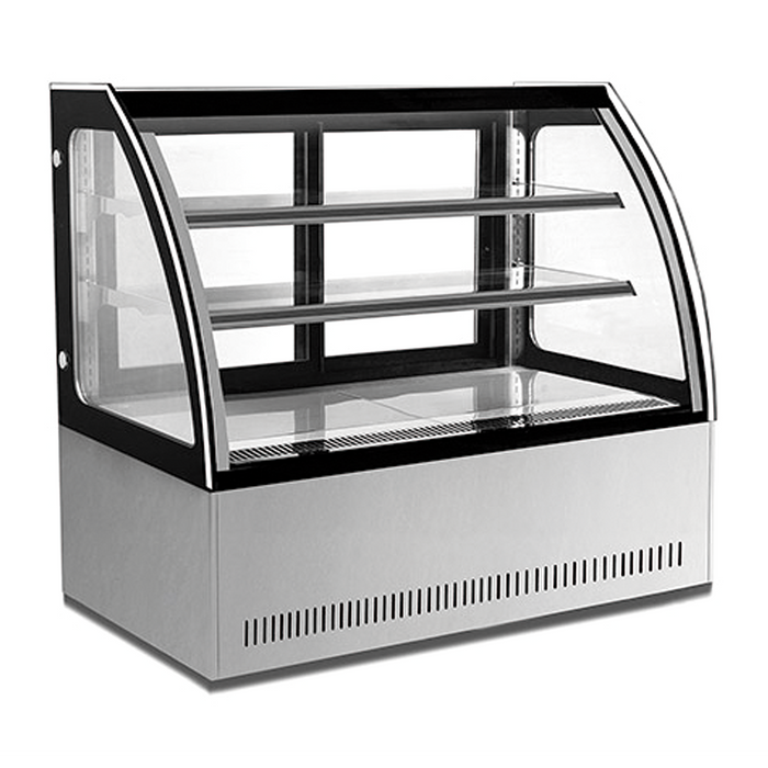 Vitrina Exhibidora Cristal Curvo Capacidad De 387 L