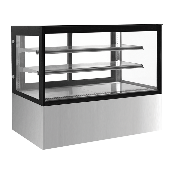 Vitrina Exhibidora De Cristal Recto Capacidad De 630 L