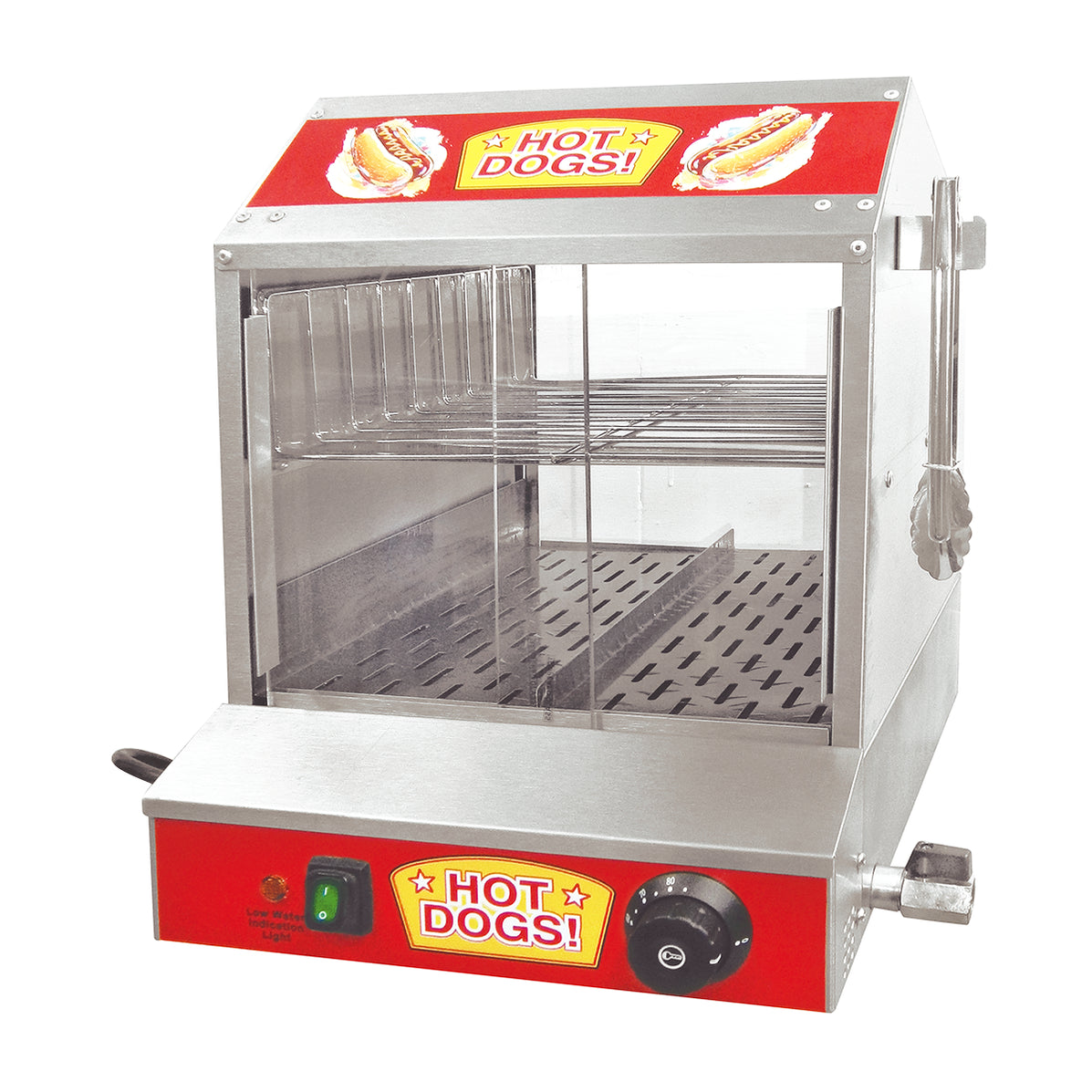 Cocedor De Salchichas Y Calentador De Pan Y Vapor Tipo Casita