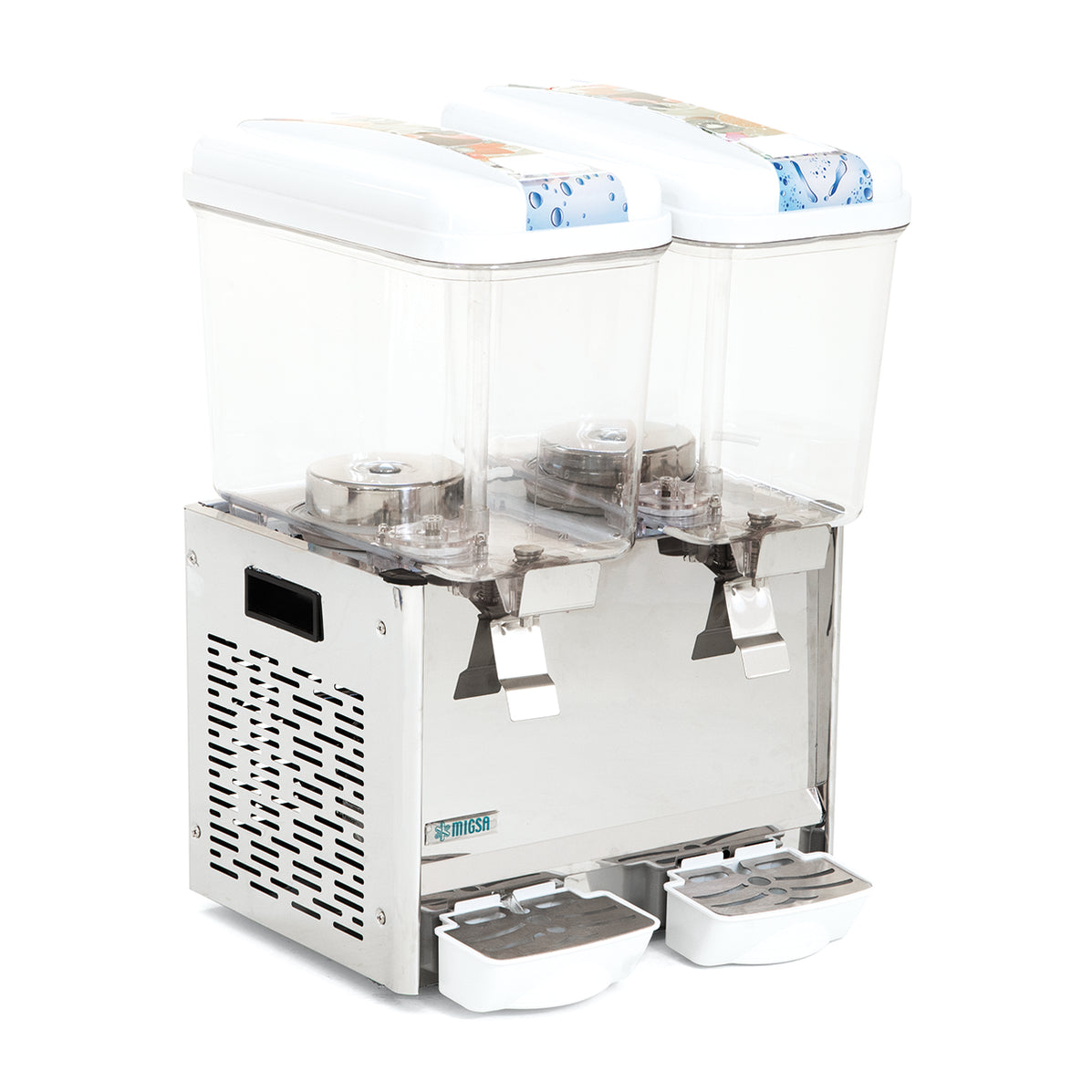 Enfriador De Aguas Frescas De 2 Tanques Tipo Fuente (Spray)