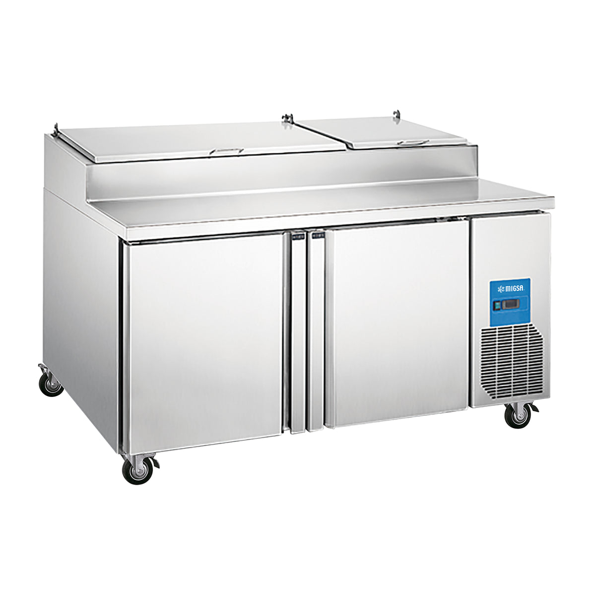 Mesa Para Preparación De Pizzas De 2 Puertas De 560L