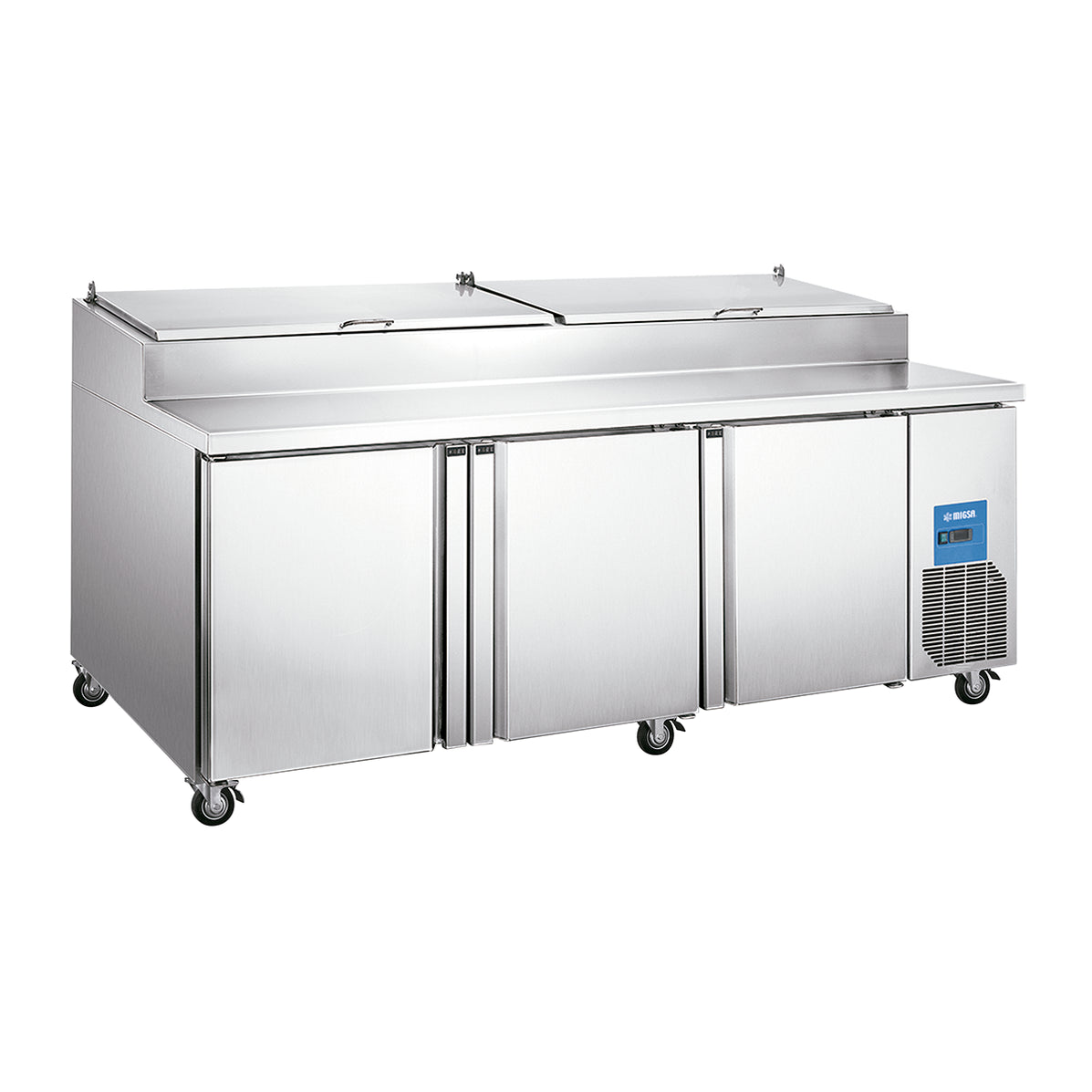 Mesa Para Preparación De Pizzas De 3 Puertas De 770L