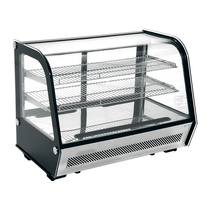Vitrina Refrigerada Cristal Curvo Con Sistema Antiempañante FrontalAcero Inoxidable 160 L