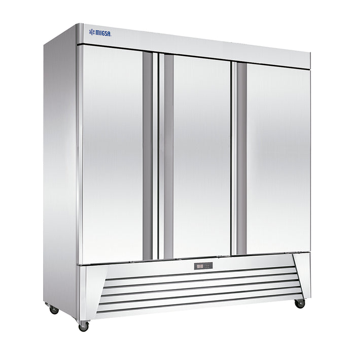 Refrigerador Vertical En Acero Inoxidable De 72 Pies Cúbicos 3 Puertas