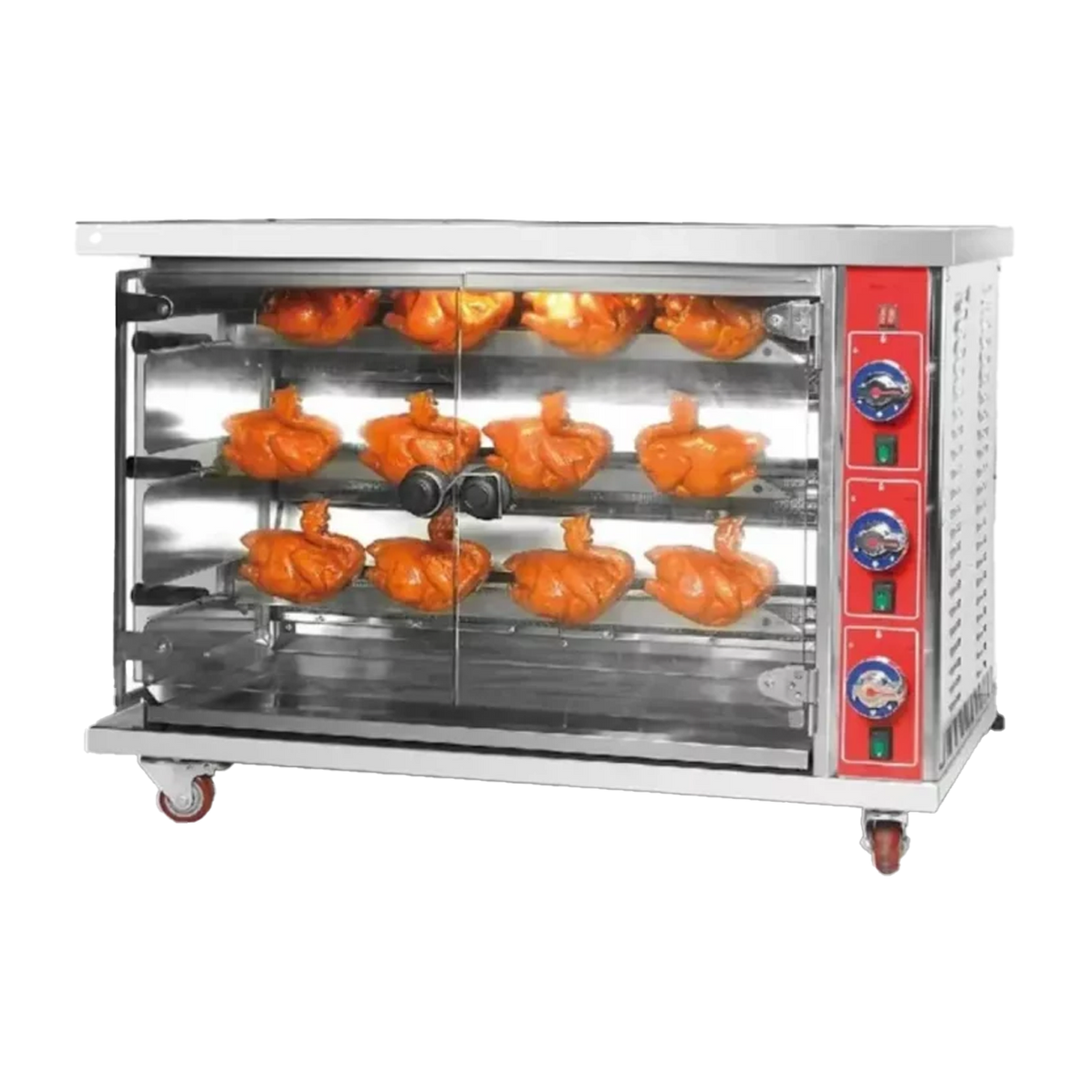 Rostizador De Pollos A Gas De 3 Varillas (12-15 Pollos)