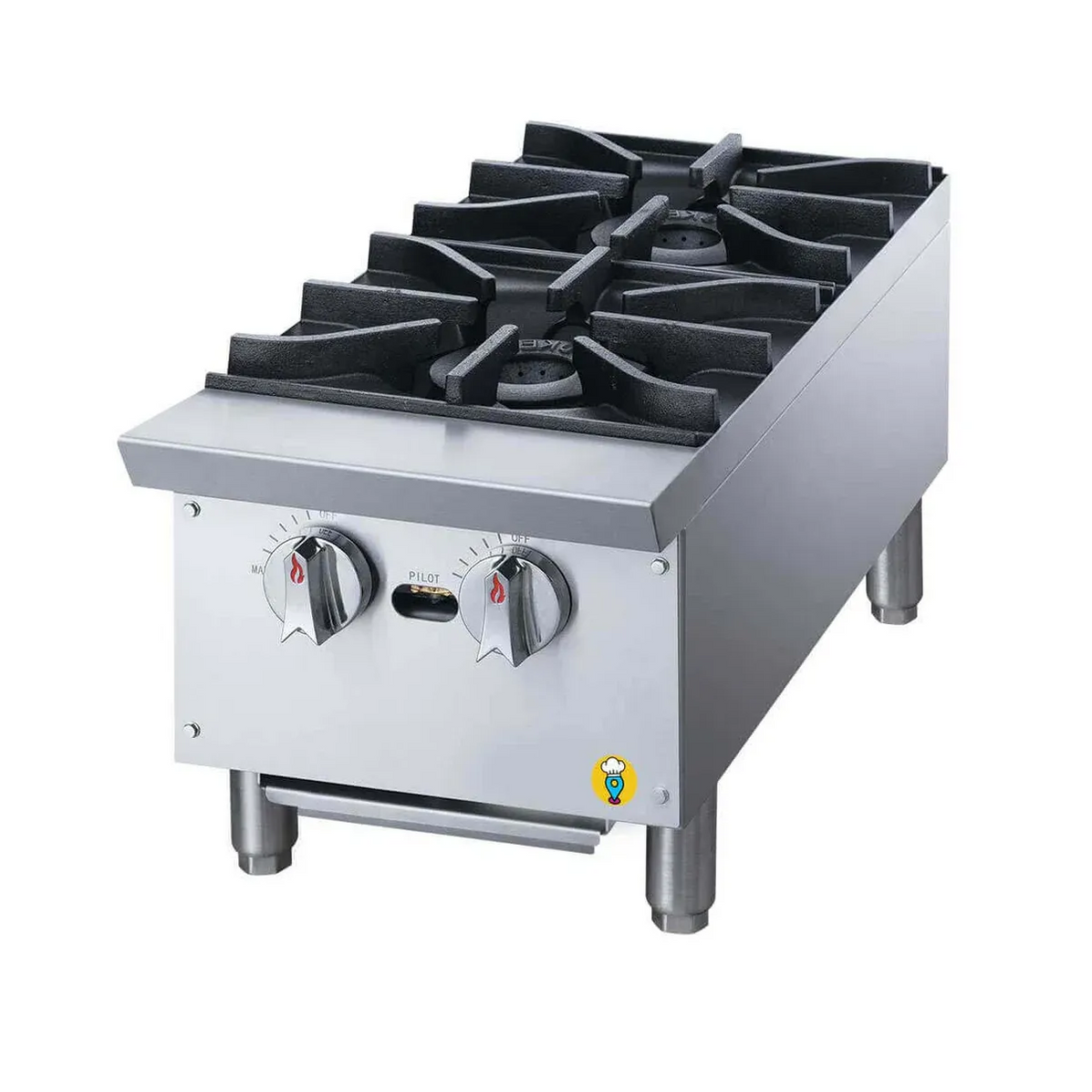Parrilla Comercial A Gas De 2 Quemadores